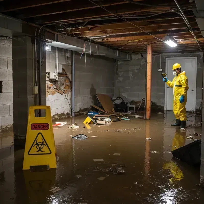 Flooded Basement Electrical Hazard in Beauregard Parish, LA Property